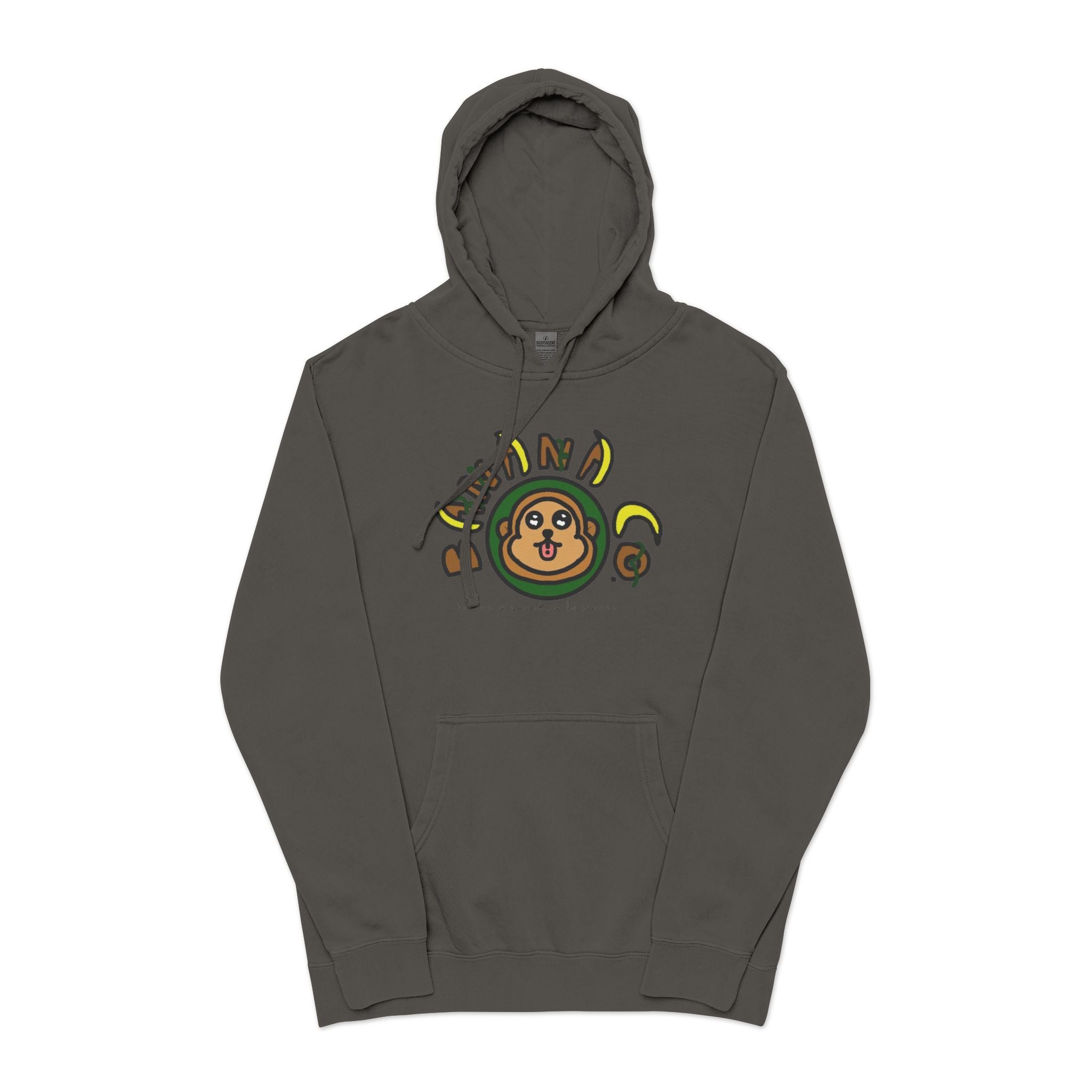 Astro Monkey Graphic Hoodie — Pigment-Dyed Cozy Streetwear