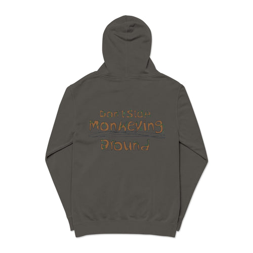 Astro Monkey Graphic Hoodie — Pigment-Dyed Cozy Streetwear