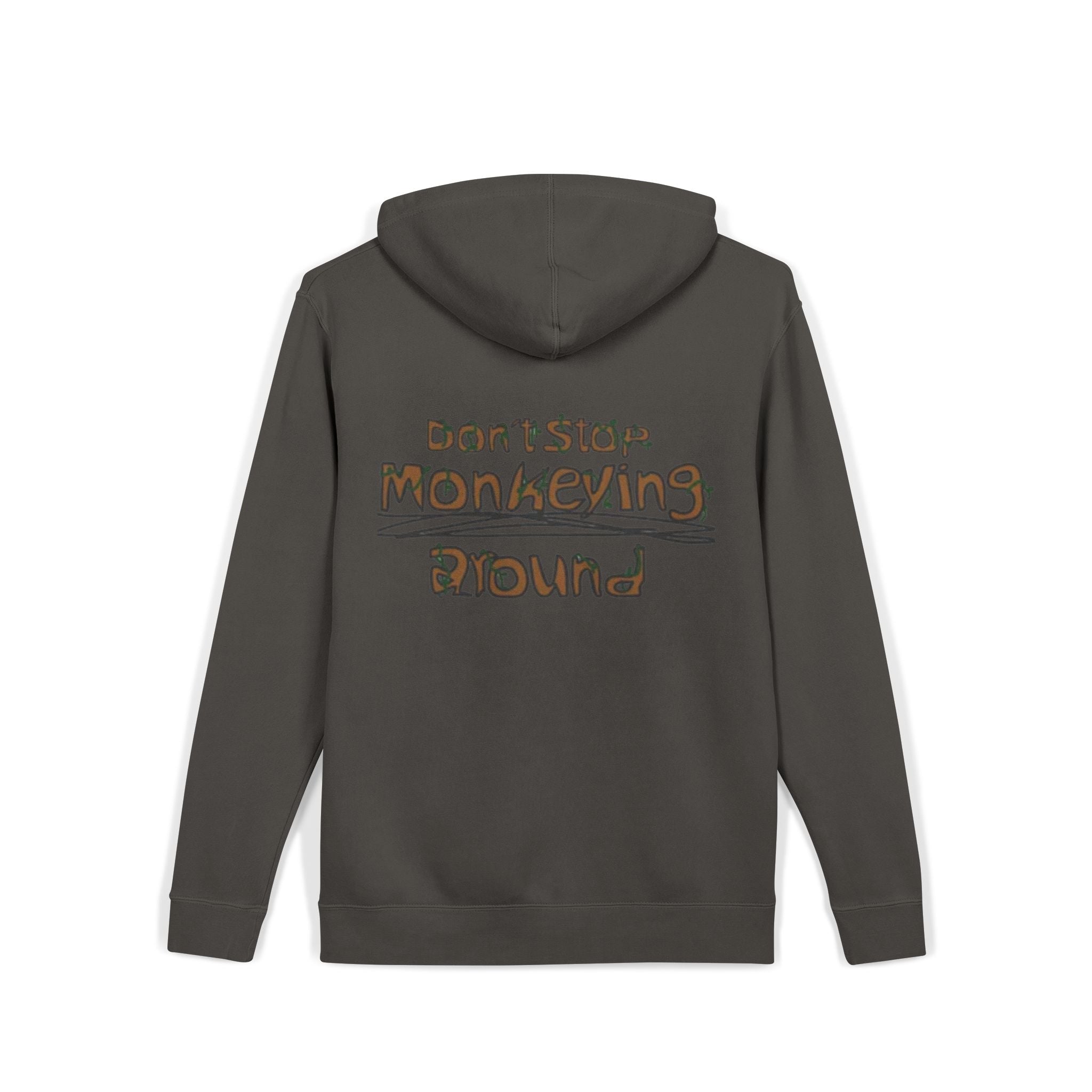 Astro Monkey Graphic Hoodie — Pigment-Dyed Cozy Streetwear
