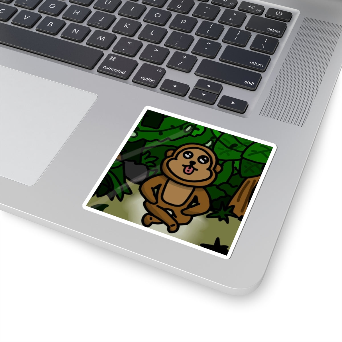 Meditating Atticus The Monkey Sticker