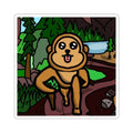Hiking Atticus The Monkey Sticker