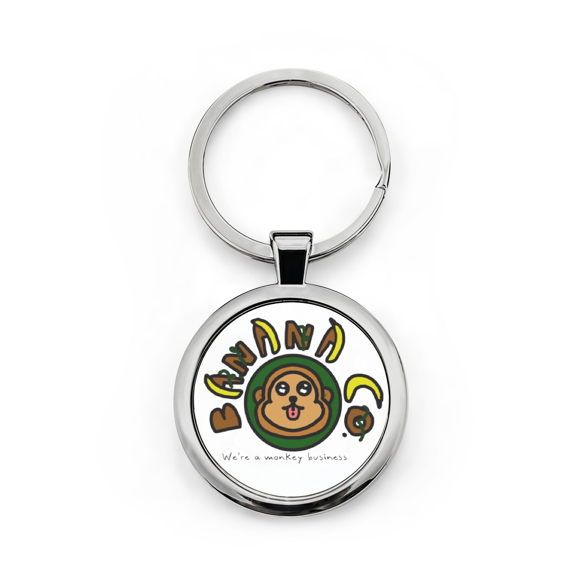 Banana Company logo keychain
