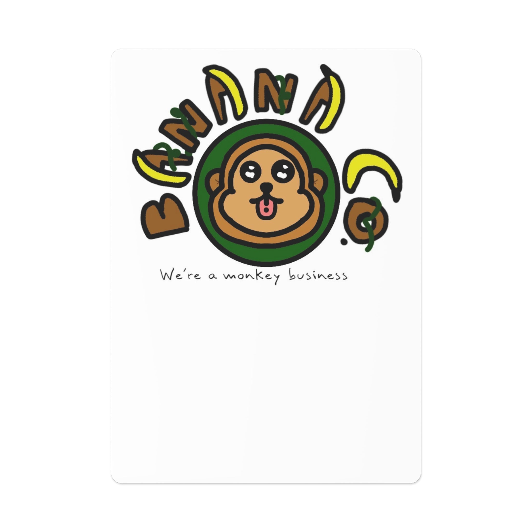 Banana Company Logo Playing Cards