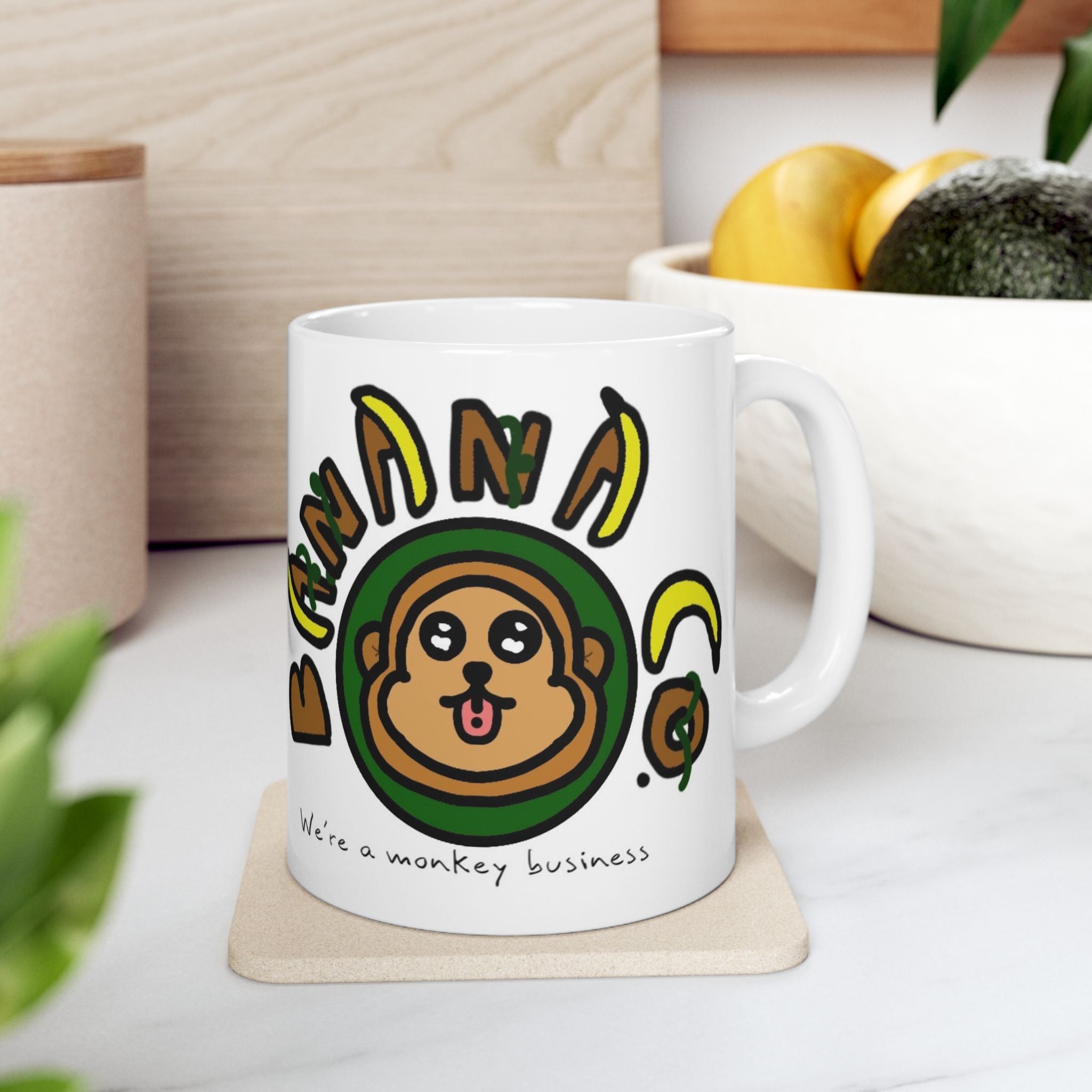 Banana Company Logo Mug