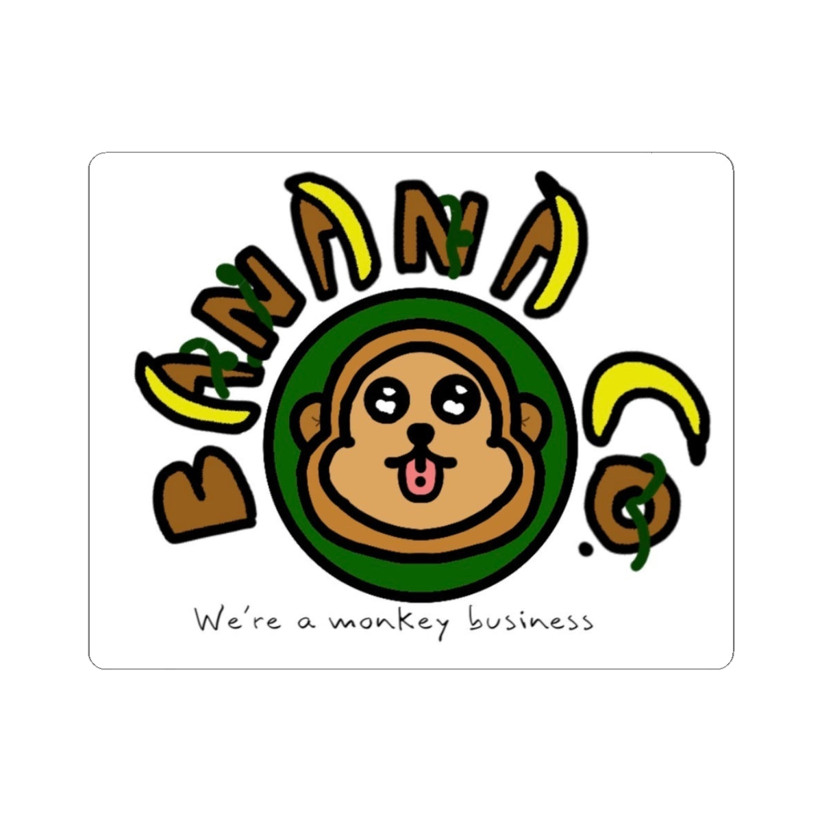 Banana Co. Logo Sticker
